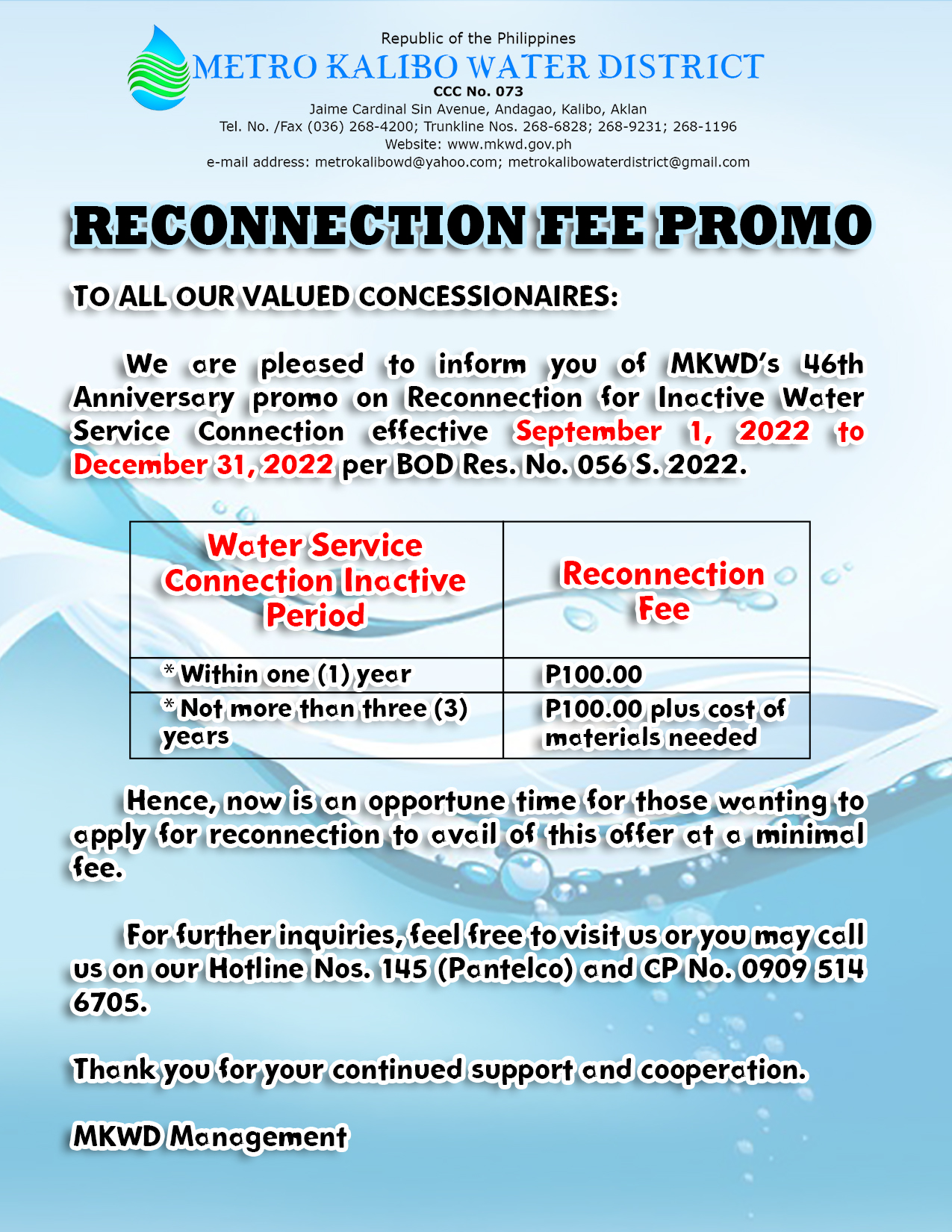 reconnection-fee-promo-metro-kalibo-water-district